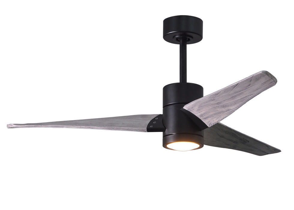 Matthews Fan Company - SJ-BK-BW-52 - 52``Ceiling Fan - Super Janet - Matte Black