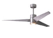 Matthews Fan Company - SJ-BN-BW-60 - 60``Ceiling Fan - Super Janet - Brushed Nickel