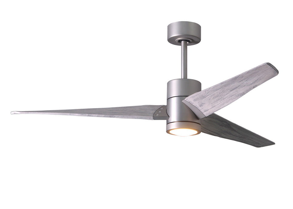 Matthews Fan Company - SJ-BN-BW-60 - 60``Ceiling Fan - Super Janet - Brushed Nickel