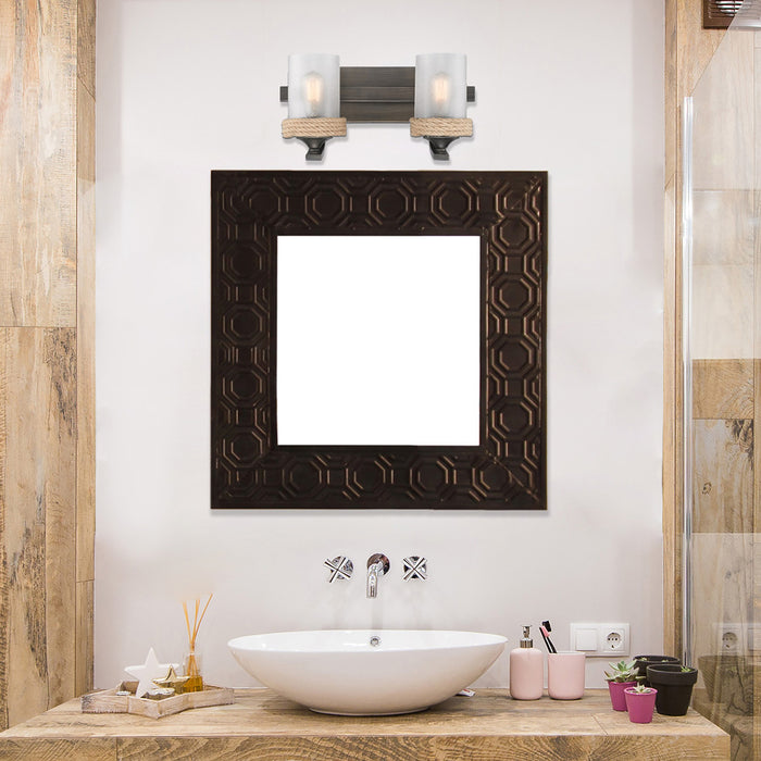 Two Light Bath Vanity from the Chatham collection in Gunmetal Bronze finish