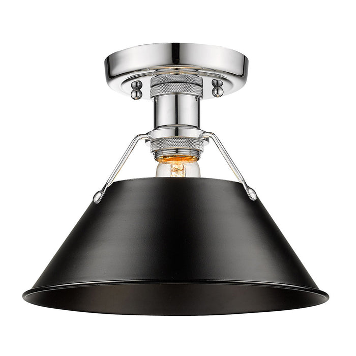 One Light Flush Mount from the Orwell collection in Chrome finish