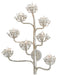 Currey and Company - 5000-0105 - Eight Light Wall Sconce - Marjorie Skouras - Contemporary Silver Leaf