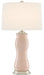 Currey and Company - 6000-0236 - One Light Table Lamp - Blush/Silver Leaf