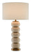 Currey and Company - 6000-0276 - One Light Table Lamp - White Mud/Antique Brass