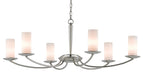 Currey and Company - 9000-0170 - Six Light Chandelier - Myles - Polished Nickel/Frosted