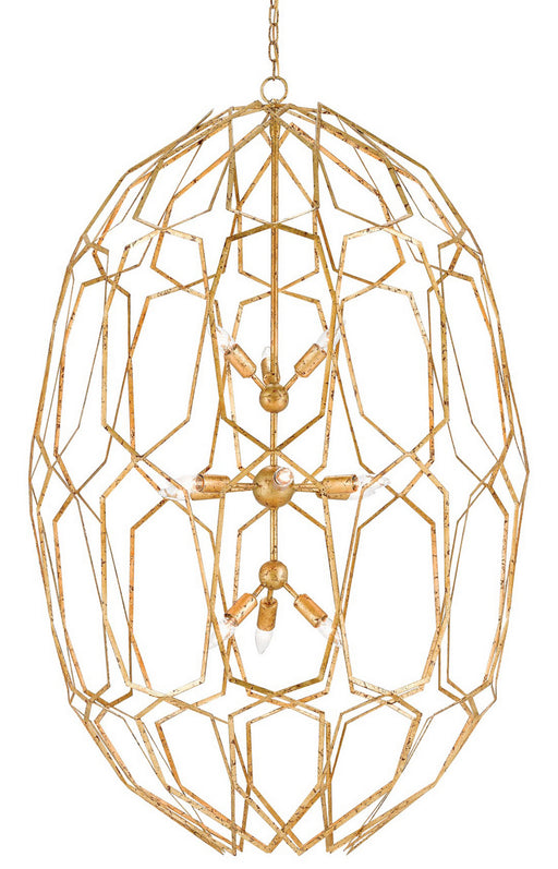 Currey and Company - 9000-0207 - 12 Light Chandelier - Albertine - Gold Leaf