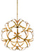 Currey and Company - 9000-0259 - Nine Light Chandelier - New Gold Leaf