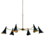 Currey and Company - 9000-0311 - Six Light Chandelier - Oil Rubbed Bronze/Antique Brass