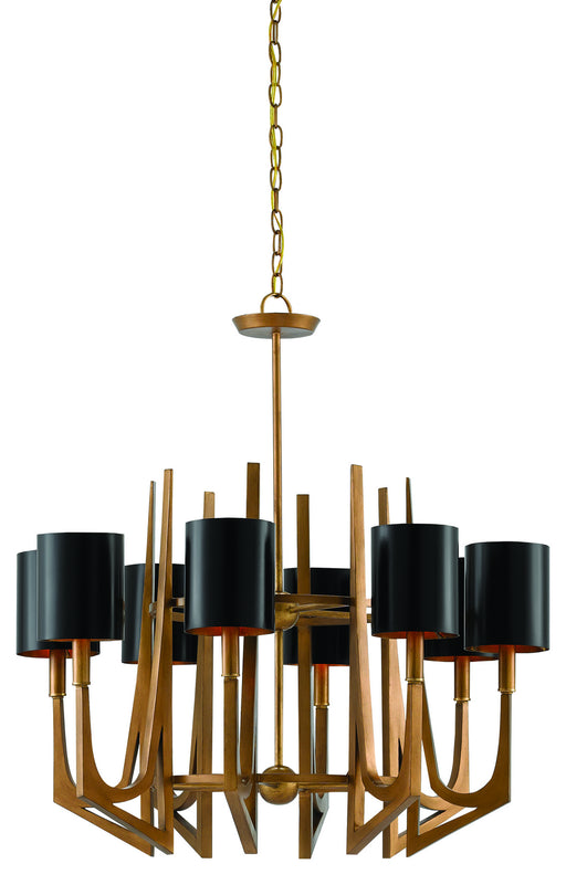 Currey and Company - 9000-0332 - Eight Light Chandelier - Brass