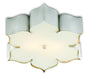Currey and Company - 9999-0042 - Two Light Flush Mount - Contemporary Silver Leaf