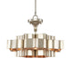 Currey and Company - 9000-0374 - One Light Chandelier - Contemporary Silver Leaf
