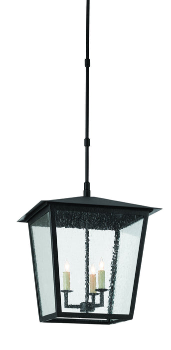 Currey and Company - 9500-0002 - Three Light Outdoor Lantern - Midnight