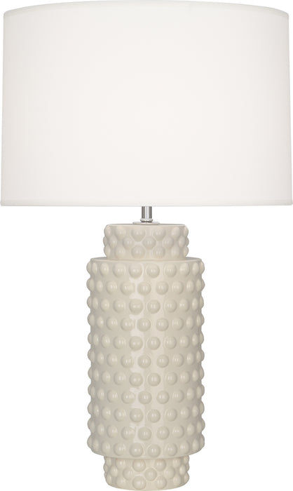 Robert Abbey - BN800 - One Light Table Lamp - Dolly - Bone Glazed Textured Ceramic