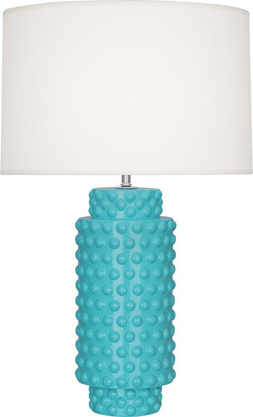 Robert Abbey - EB800 - One Light Table Lamp - Dolly - Egg Blue Glazed Textured Ceramic