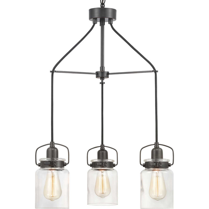 Progress Lighting - P400132-020 - Three Light Chandelier - Calhoun - Antique Bronze