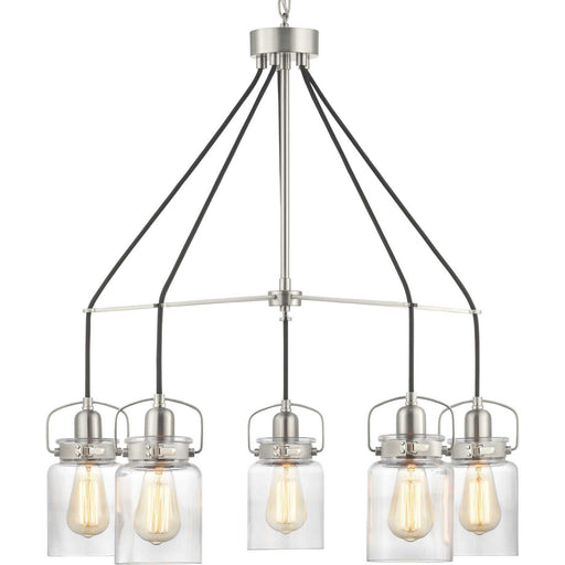 Progress Lighting - P400133-009 - Five Light Chandelier - Calhoun - Brushed Nickel