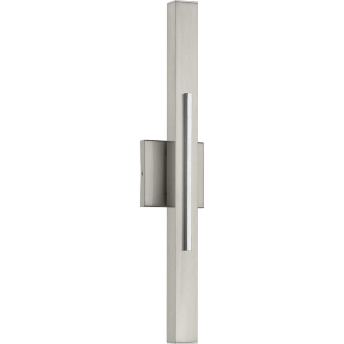 Two Light Wall Sconce from the Planck LED collection in Brushed Nickel finish