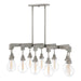 Hinkley - 3269PW - Ten Light Linear Chandelier - Denton - Pewter