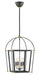 Hinkley - 4057BK - Four Light Pendant - Selby - Black