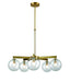 DVI Lighting - DVP27025VBR-CL - Five Light Chandelier - Courcelette - Venetian Brass w/ Clear Glass