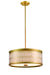 DVI Lighting - DVP33920VBR-SW - Two Light Pendant - Tortona - Venetian Brass w/ Sateen White Shade