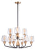 Maxim - 26127CLBZAB - Nine Light Chandelier - Goblet - Bronze / Antique Brass