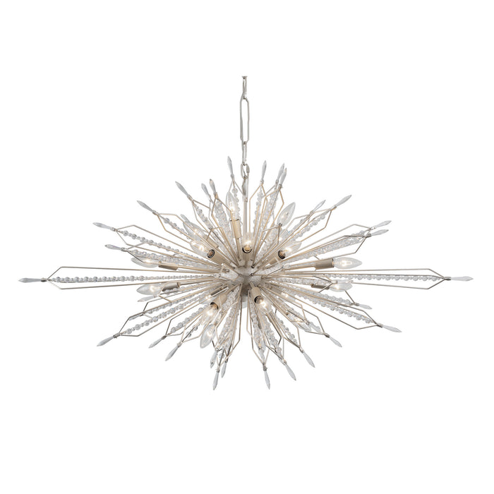 20 Light Linear Pendant from the Orbital collection in Gold Dust finish