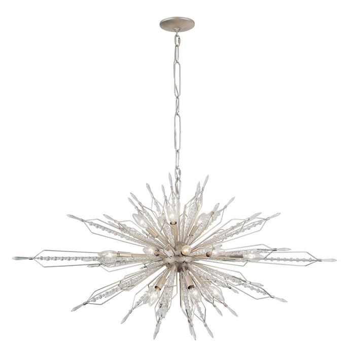 20 Light Linear Pendant from the Orbital collection in Gold Dust finish