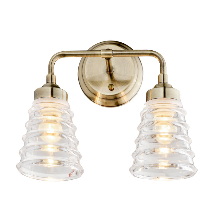 Two Light Bath from the Amherst collection in Antique Brass finish
