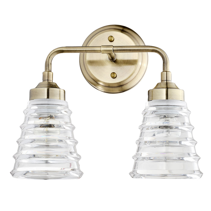 Two Light Bath from the Amherst collection in Antique Brass finish