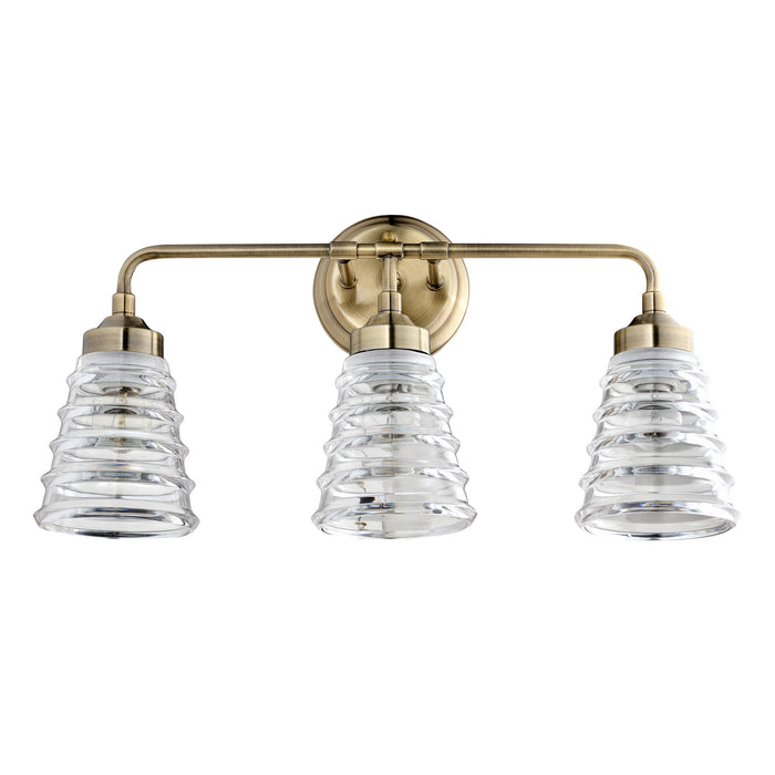 Three Light Bath from the Amherst collection in Antique Brass finish