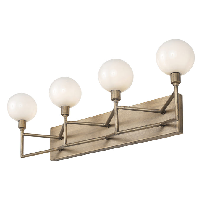 Four Light Bath from the Bodie collection in Havana Gold finish
