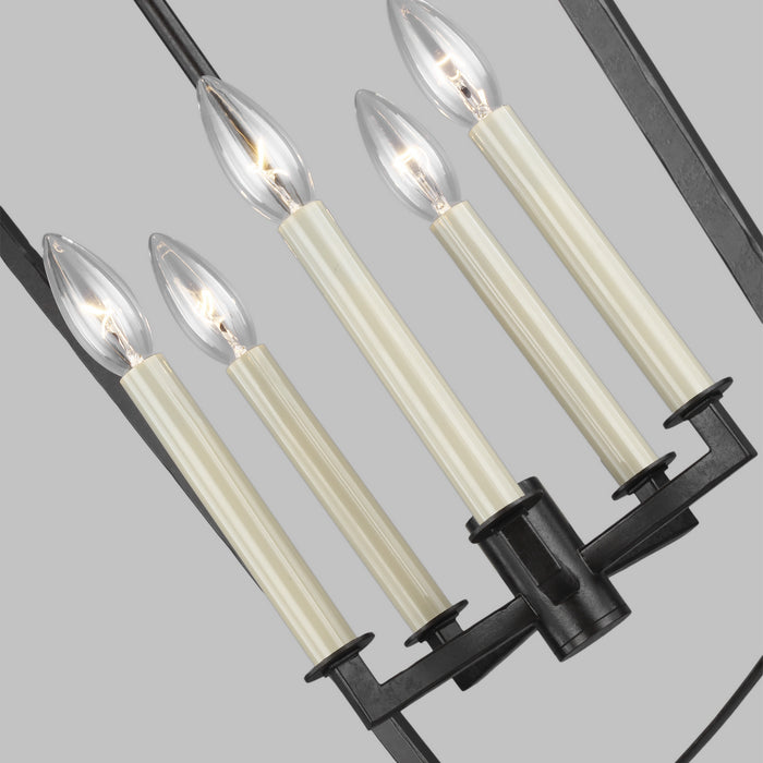 Five Light Lantern from the Thayer collection in Smith Steel finish