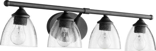 Quorum - 5150-4-69 - Four Light Vanity - Brooks - Noir w/ Clear/Seeded