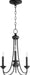 Quorum - 6250-3-69 - Three Light Chandelier - Brooks - Noir