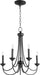 Quorum - 6250-5-69 - Five Light Chandelier - Brooks - Noir