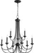 Quorum - 6250-9-69 - Nine Light Chandelier - Brooks - Noir