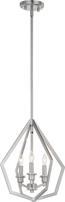 Three Light Pendant from the Knox collection in Satin Nickel finish