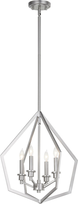 Four Light Pendant from the Knox collection in Satin Nickel finish