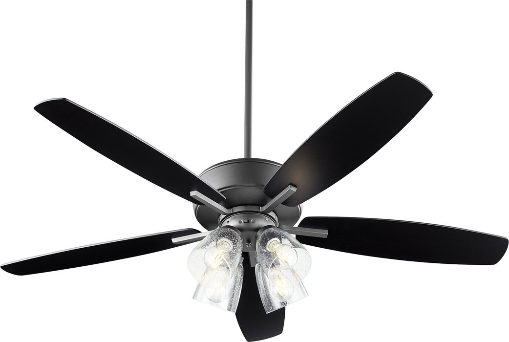 52``Ceiling Fan from the Breeze collection in Noir finish