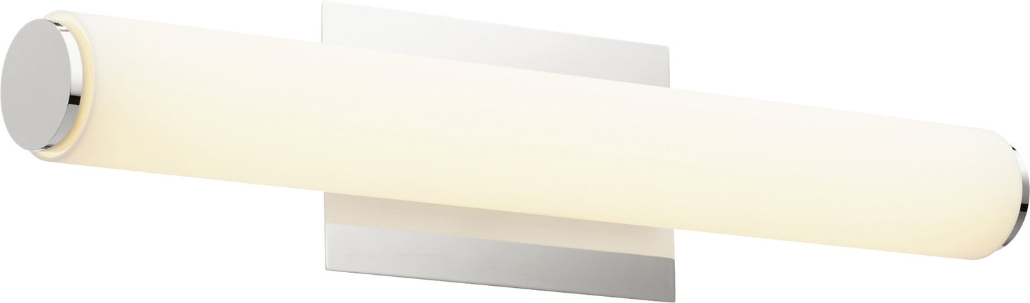LED Vanity in Polished Nickel w/ Matte White Acrylic finish