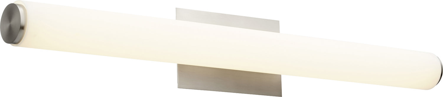 LED Vanity in Satin Nickel w/ Matte White Acrylic finish