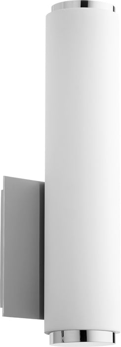 Quorum - 911-62 - LED Wall Mount - Polished Nickel w/ Matte White Acrylic