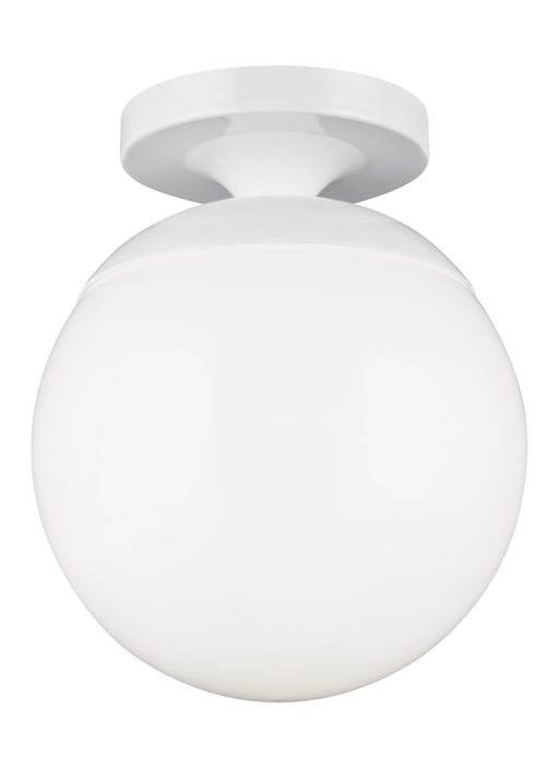 Generation Lighting - 7518EN3-15 - One Light Wall / Ceiling Semi-Flush Mount - Leo-Hanging Globe - White