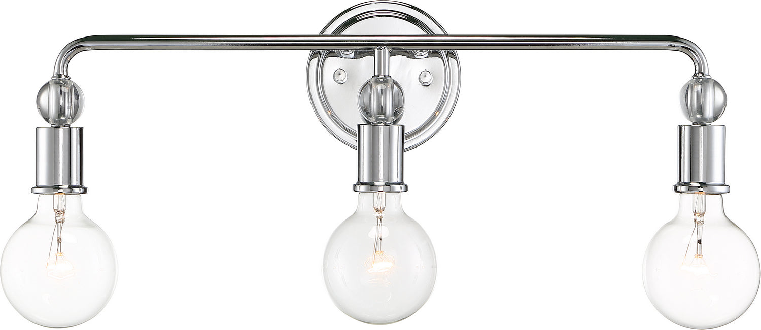 Nuvo Lighting - 60-6563 - Three Light Vanity - Bounce - Polished Nickel