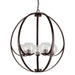 Forte - 2649-05-32 - Five Light Chandelier - Antique Bronze