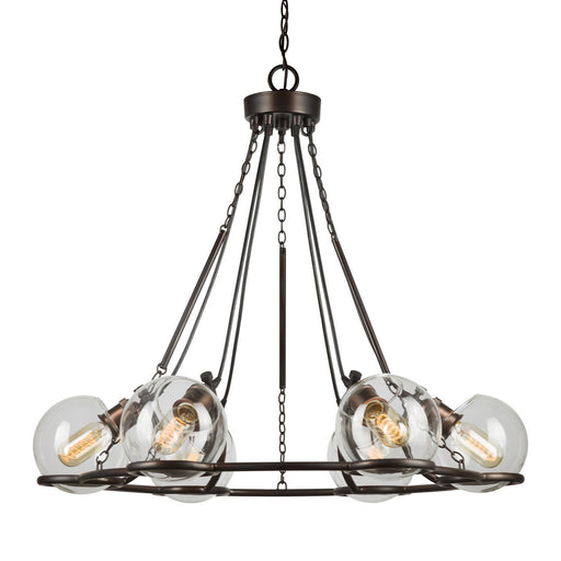 Forte - 2706-06-32 - Six Light Chandelier - Antique Bronze