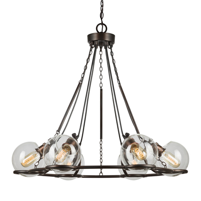 Forte - 2706-06-32 - Six Light Chandelier - Antique Bronze