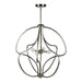 Forte - 7100-04-55 - Four Light Foyer Pendant - Brushed Nickel