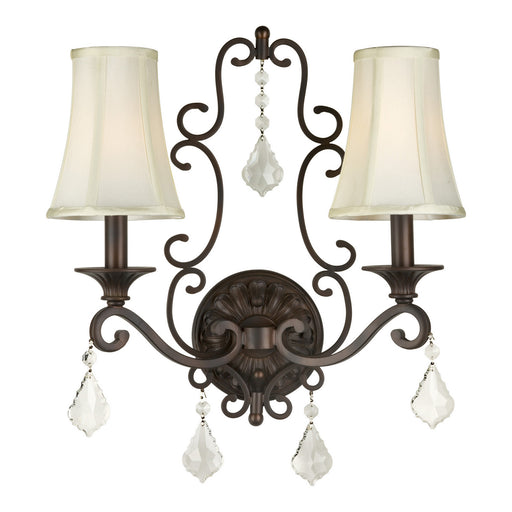 Forte - 7484-02-32 - Two Light Wall Sconce - Antique Bronze